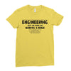 engineering it's as easy as riding a bike Ladies Fitted T-Shirt