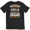 Super Cool Mother In Law Of A Freaking Awesome Son In Law V-Neck Tee