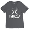 I Survived Foot Surgery V-Neck Tee