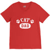 cat dad V-Neck Tee