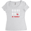 Be Yourself Women's Triblend Scoop T-shirt