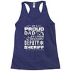 proud dad 3 Racerback Tank