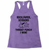 throat punch i win Racerback Tank