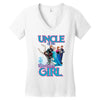 uncle of the birthday girl Women's V-Neck T-Shirt