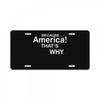 because america License Plate