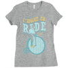 i want to ride my bike Ladies Fitted T-Shirt
