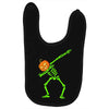pumpkin skeleton dabbing Baby Bibs