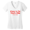 funny t shirt come to the dark side we have cookies rude tee offensive Women's V-Neck T-Shirt