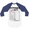 October Girl Facts Scorpio 3/4 Sleeve Shirt