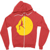 adrenaline addict rock climbing Zipper Hoodie