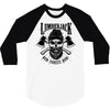 lumberjack skull 3/4 Sleeve Shirt
