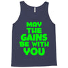gym gains fitness slogan Tank Top
