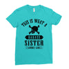 This Is What A Bad Ass Sister Looks Like Ladies Fitted T-Shirt