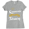 queens are born in february Ladies Fitted T-Shirt