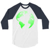 Earth Themed Funny 3/4 Sleeve Shirt