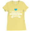 World's Best Godfather Ever Ladies Fitted T-Shirt