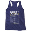 April Girl Facts Aries Racerback Tank