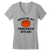 waffles are just pancakes with abs Women's V-Neck T-Shirt