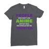 people who don't like anime are not real and should not be trusted Ladies Fitted T-Shirt