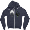 ice and fire Zipper Hoodie