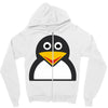 penguin face Zipper Hoodie