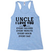 I Love You Uncle Racerback Tank
