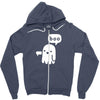 ghost of disapproval Zipper Hoodie