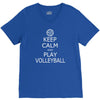 keep calm &amp; play volleyball V-Neck Tee