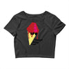 through being cool graphic Crop Top