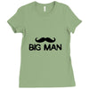 big man little man Ladies Fitted T-Shirt