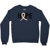 Hope Uterine Cancer Awareness Crewneck Sweatshirt