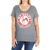my boxer my bff Ladies Curvy T-Shirt