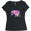 Big Dipper with Galaxy Women's Triblend Scoop T-shirt