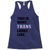 This is What Trans Looks Like Racerback Tank