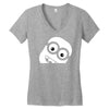 funny face funny Women's V-Neck T-Shirt