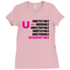 U=U Undetectable = Untransmittable Ladies Fitted T-Shirt