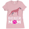love boxer dog mom funny Ladies Fitted T-Shirt