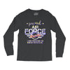 military, women's proud air force mom of her military son u Long Sleeve Shirts