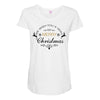we wish you a very merry christmas Maternity Scoop Neck T-shirt
