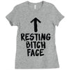 resting bitch face Ladies Fitted T-Shirt