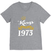 kings are born in 1973 V-Neck Tee