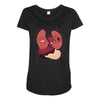 heart attack Maternity Scoop Neck T-shirt
