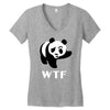 wtf panda Women's V-Neck T-Shirt