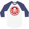 red skull logo avengers marvel comics gift 3/4 Sleeve Shirt