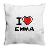 i love emma Throw Pillow
