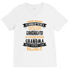 Super Cool Granddaughter Of A Freaking Awesome Grandma V-Neck Tee