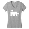 rude jigsaw ideal birthday present or gift Women's V-Neck T-Shirt