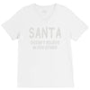 santa doesn't believe in you either V-Neck Tee
