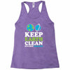 keep earth clean it's not uranus kawaii planets Racerback Tank