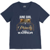 june  girl is a perfect combination of princess and warrior V-Neck Tee